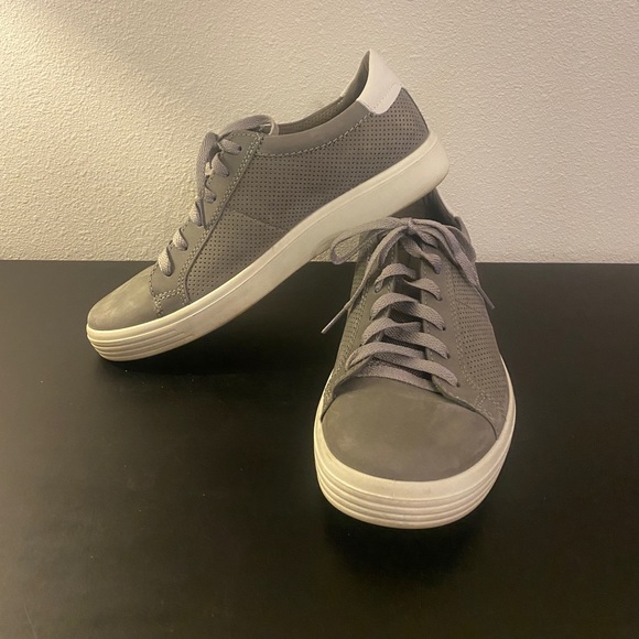 Ecco Gray Suede Sz 42 Sneaker - Picture 5 of 9